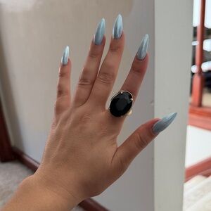 Elegant Black Stone Ring